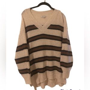 American Eagle extra small striped sweater tunic style